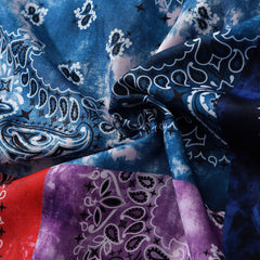 Contrast Panel Bandana Short Sleeve Shirt