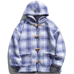 Contrast Panel Hood Winter Coat