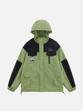 Anorak mit kontrastierendem Patchwork