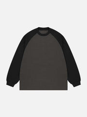 Sweat-shirt à épissures contrastées