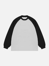 Sweat-shirt à épissures contrastées