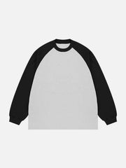 Sweat-shirt à épissures contrastées