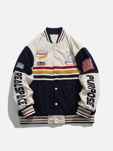 Manteau d'hiver patchwork en velours côtelé