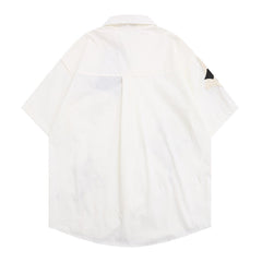 Cross Fringe Short Sleeve Shirt