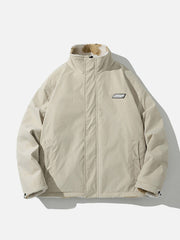 Süßer Wendbarer Sherpa-Mantel mit Bärenmotiv