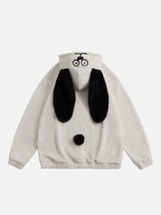 Sweat à capuche avec oreilles de chien mignonnes