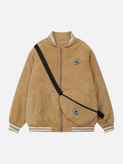 Abnehmbare Tasche Waffeln Wintermantel