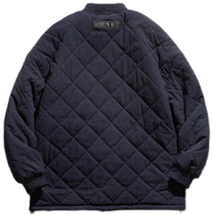 Diamond Plaid Embossing Winter Coat