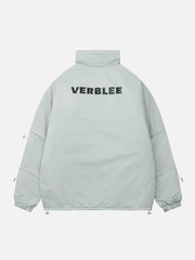 Manteau d'hiver uni à cordon de serrage