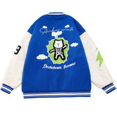 Wintermantel mit Elektroschockbär