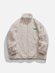 Wintermantel mit geprägtem Love-Print