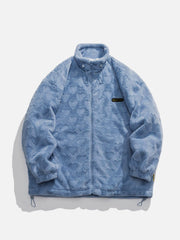 Wintermantel mit geprägtem Love-Print