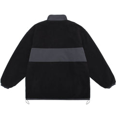 Wintermantel mit Patchwork und gestickten Buchstaben