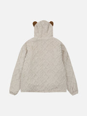 Sherpa-Mantel mit aufgestickten Buchstaben