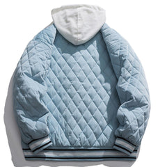 Manteau d'hiver à lettres brodées