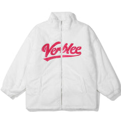 Manteau d'hiver à lettres brodées