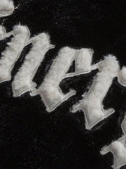 Manteau d'hiver à lettres brodées