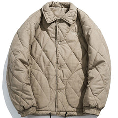 Manteau d'hiver à lettres brodées