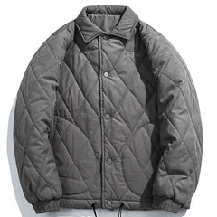 Manteau d'hiver à lettres brodées