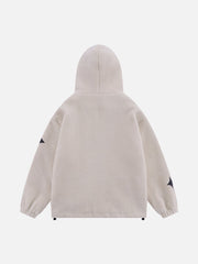 Manteau Sherpa à tête de mort brodée