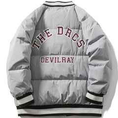 Doudoune à chiffres brodés