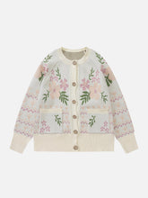 Embroidery Patchwork Cardigan