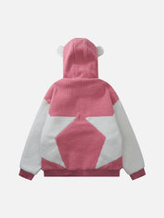 Wintermantel mit Stickerei und Patchwork