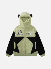 Wintermantel mit Stickerei und Patchwork