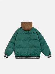 Manteau d'hiver en deux pièces avec lettres brodées