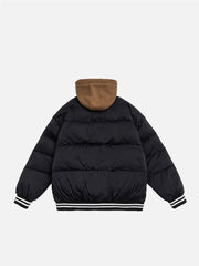 Manteau d'hiver en deux pièces avec lettres brodées