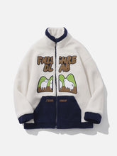 Flocked Cute Sheep Sherpa Winter Coat