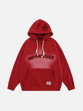 Sweat à capuche brodé d'étoiles floquées