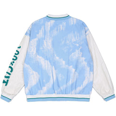 Wintermantel mit beflockten Buchstaben