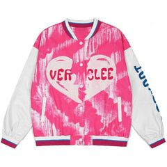 Wintermantel mit beflockten Buchstaben