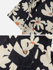 Kurzarmhemd mit Blumen-Print