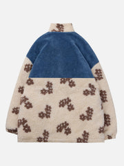 Flowers Sherpa Coat