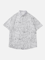 Kurzarmhemd mit Graffiti-Print