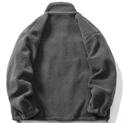 Doppelseitiger Wintermantel mit UFO-Volldruck