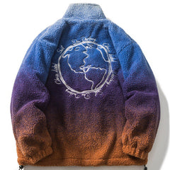 Wintermantel mit Farbverlaufswiedergabe