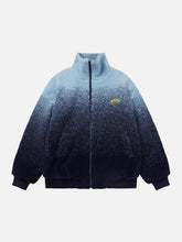 Sherpa-Mantel mit Farbverlauf