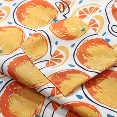 Chemise à manches courtes à imprimé pamplemousse