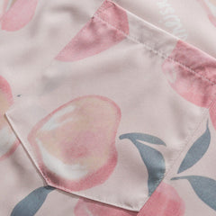 Chemise à manches courtes en forme de cœur pêche