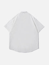 Knitted Flower Short Sleeve Shirt