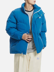 Manteau d'hiver de couleur unie étiqueté