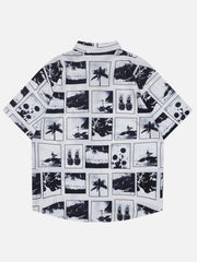 Chemises à manches courtes à coutures paysage