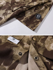 Chemise à manches courtes camouflage à grande poche