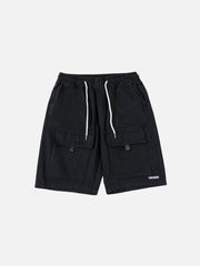 Shorts mit großer Tasche und Kordelzug