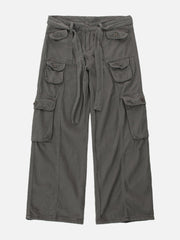 Pantalon cargo à grandes poches en sangle