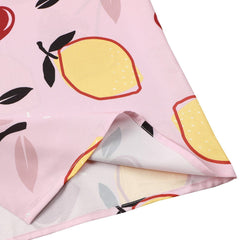 Chemise à manches courtes à imprimé citron et cerise