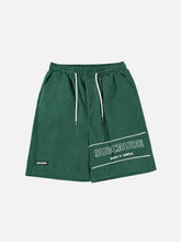 Shorts mit Buchstabenstickerei